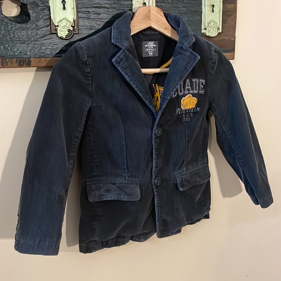 2/$18 L.O.G.G By H&M Grey Corduroy Blazer Size 5/6 - Picture 3 of 15